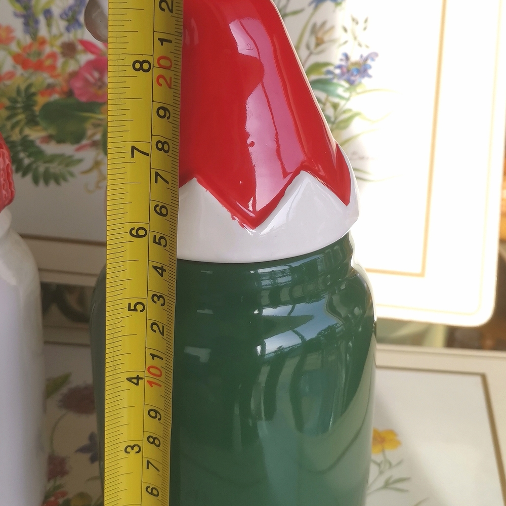 Rae Dunn Red and Green Christmas Cookie Jar - Picture 7 of 8